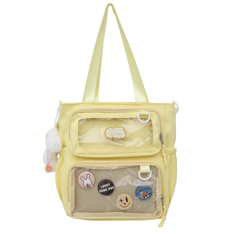 Large Capacity Female College Cute Versatile Transparent Backpacks