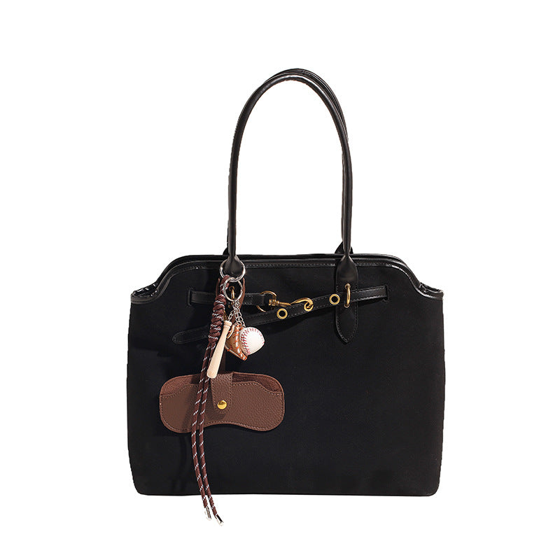 Women's Retro Frosted Leather Large Capacity Trendy Bags