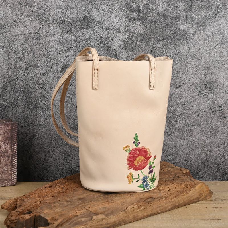 Top Layer Cowhide Idle Style Artistic Crossbody Bags