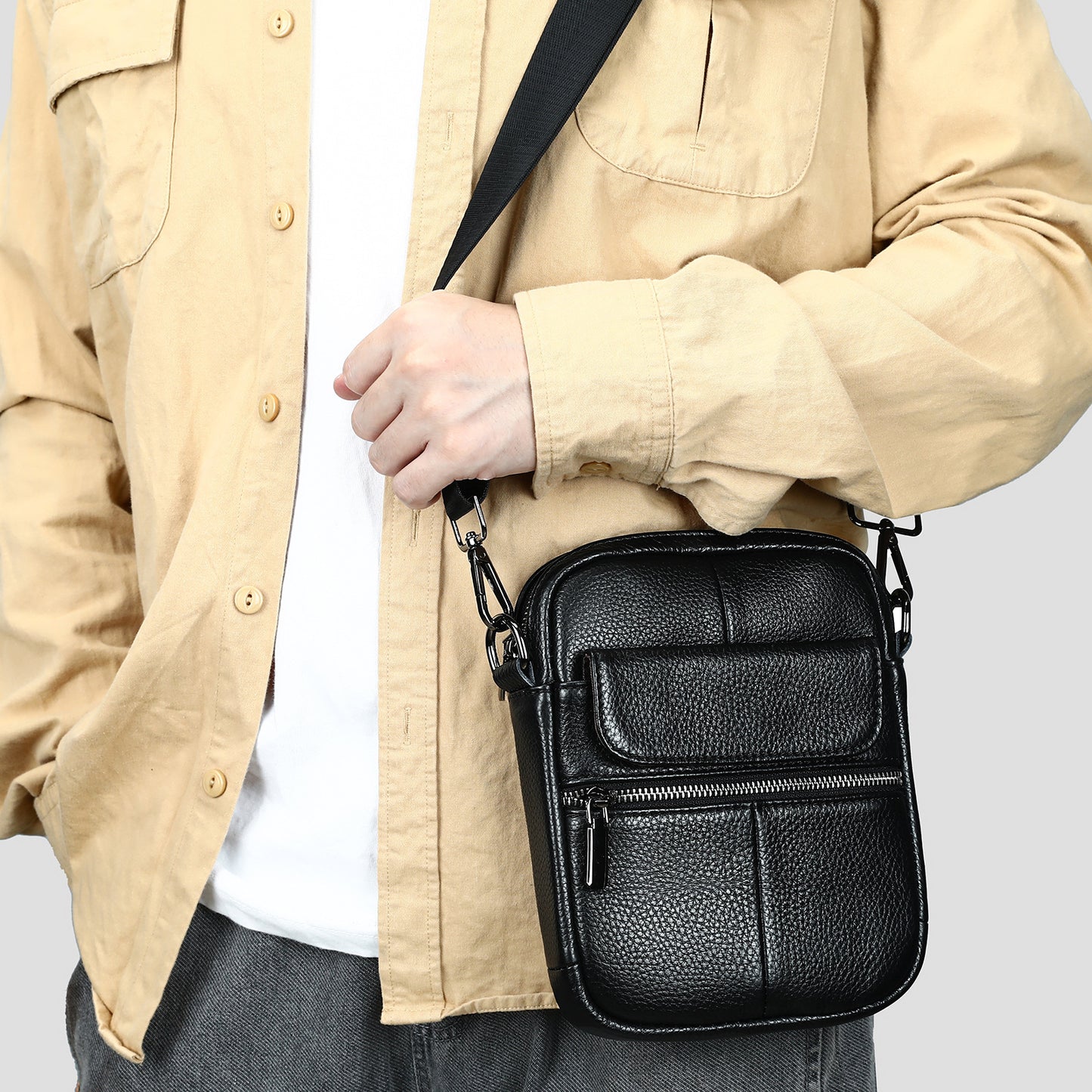 Men's Genuine Leather High-grade First Layer Fashion Men's Messenger Bags