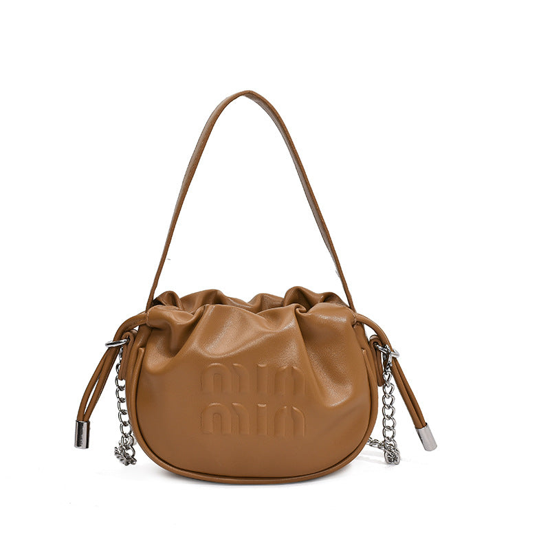 Children's Trendy Summer Drawstring Western Style Pleated Crossbody Bags