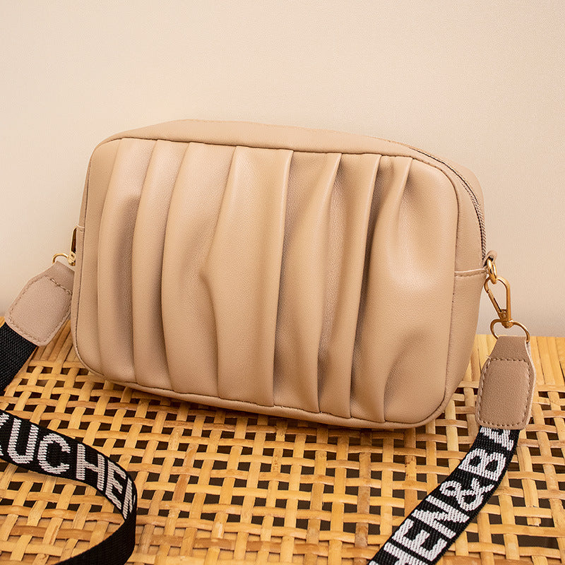 Women's Trendy Korean Packet Fashion Pleated Cross Crossbody Bags