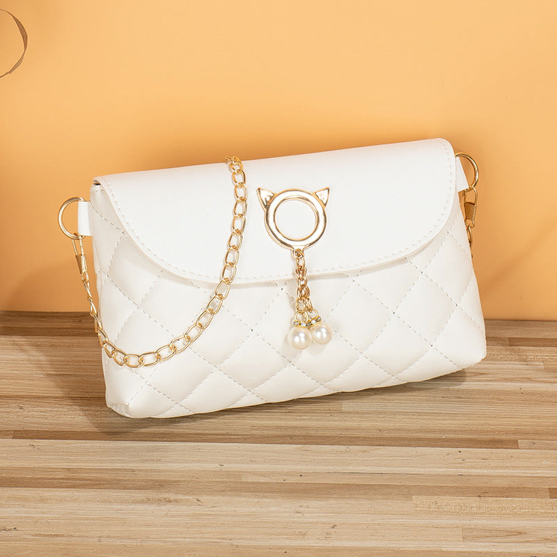 Charming Glamorous Fashion Simple Pearl Embroidered Crossbody Bags