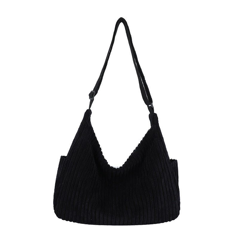 Trendy Corduroy Large Capacity Commute Minimalist Crossbody Bags