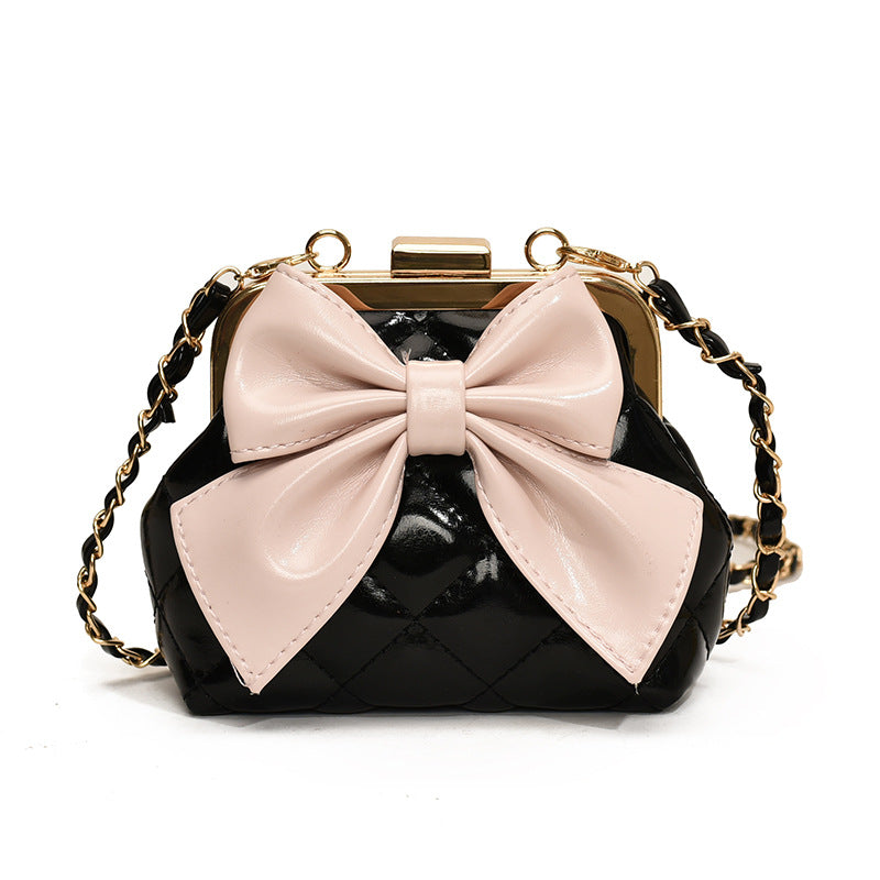 Women's Popular Fashion Leisure Chain Cute Bow Shoulder Bags