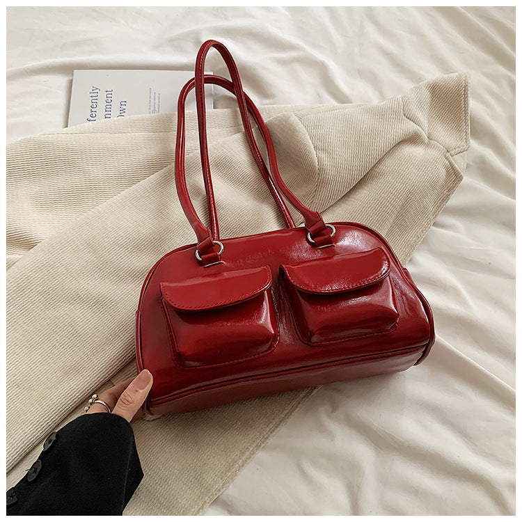 Women's Summer Design Material Fabric Fashion Trendy Shoulder Bags