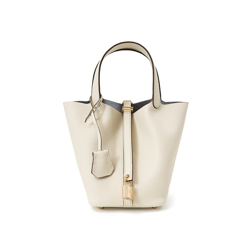 Women's Genuine Leather Vegetable Basket Mummy Bridal Light Luxury Handbags