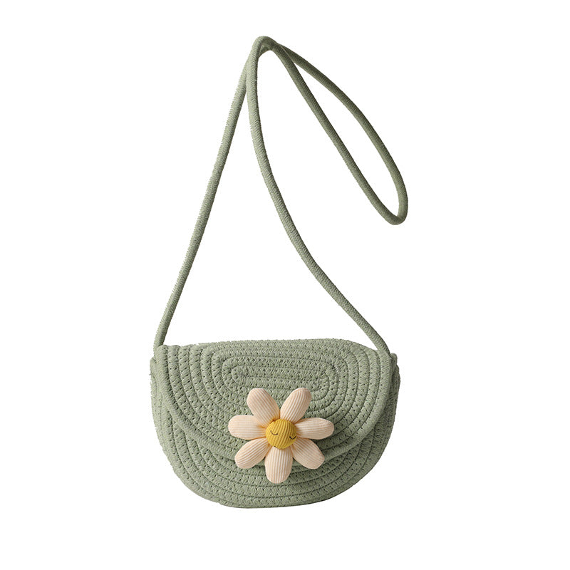 Women's Attractive High-grade Woven Saddle Fashion Crossbody Bags