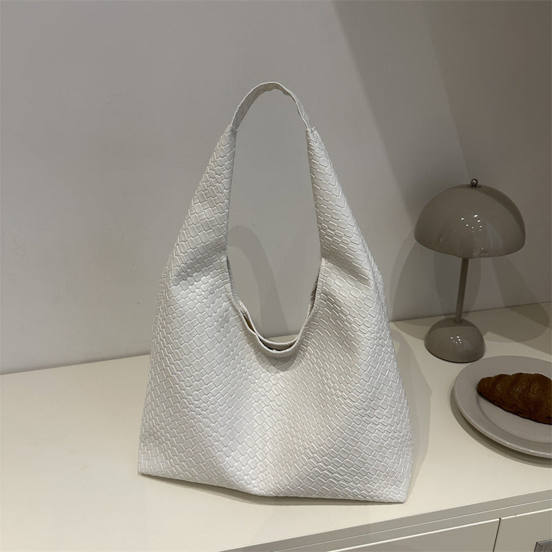 Retro Large Capacity Solid Color Popular Tote Bags