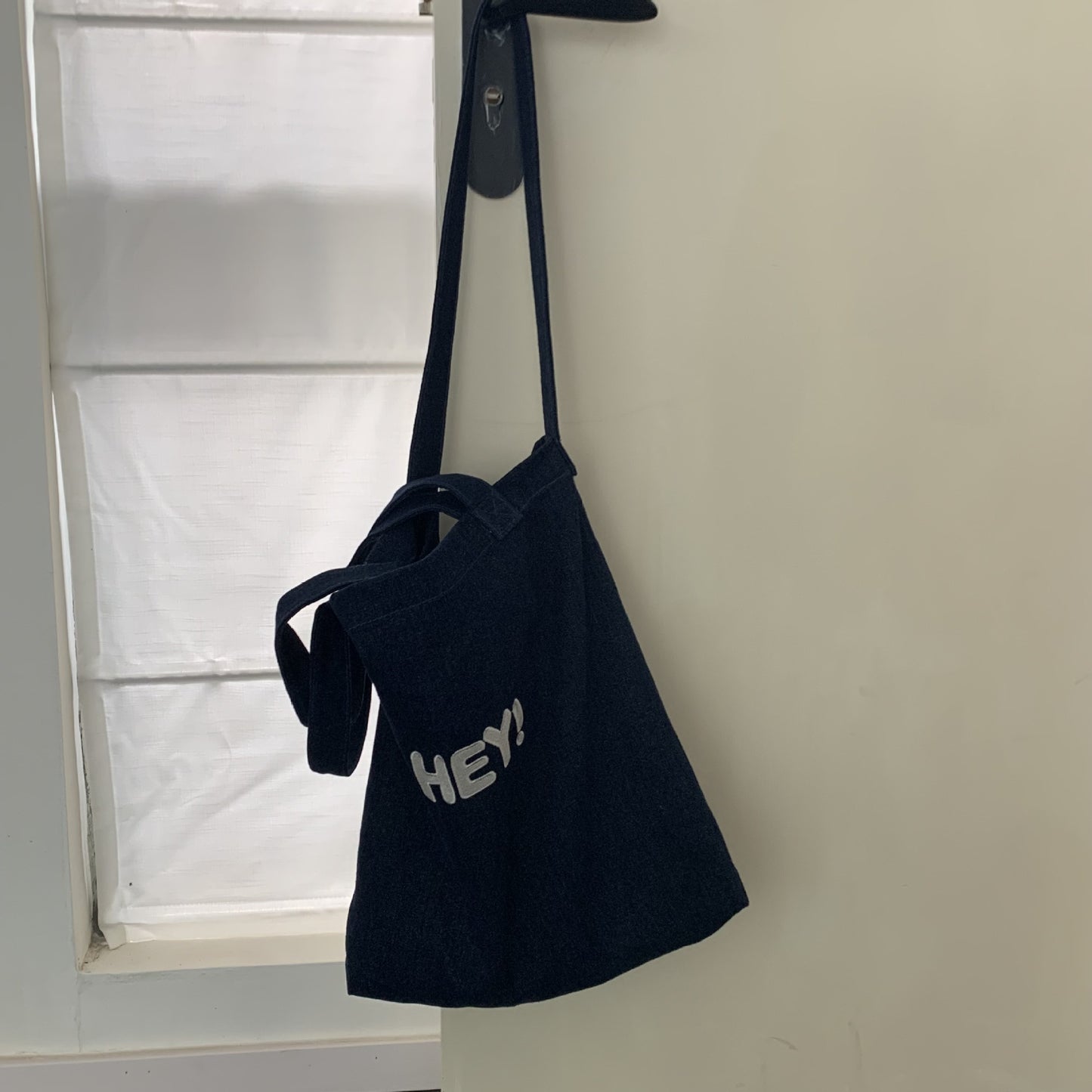 Women's Autumn Canvas Large Capacity Denim Letters Crossbody Bags