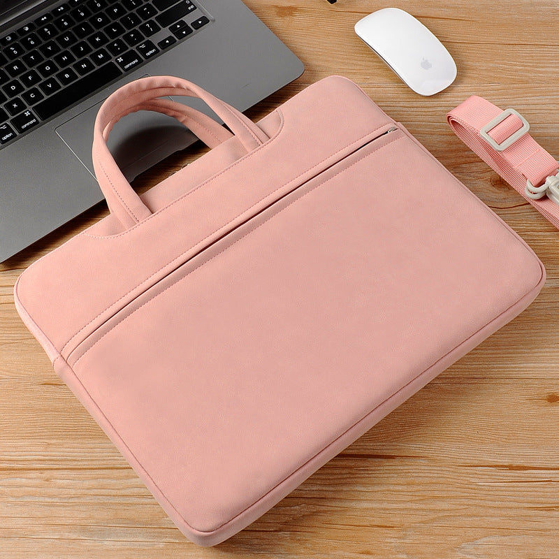 Leather Large Capacity Portable Notebook Printing Laptop Bags