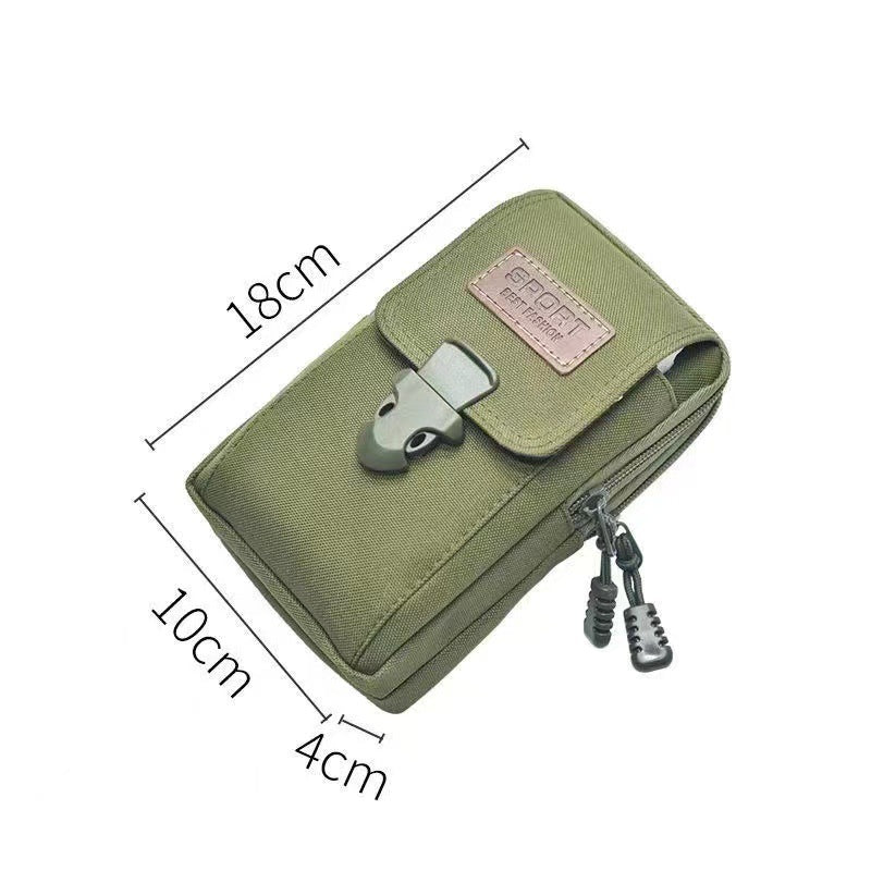 Men's Construction Site Pannier Canvas Mobile Horizontal Bags