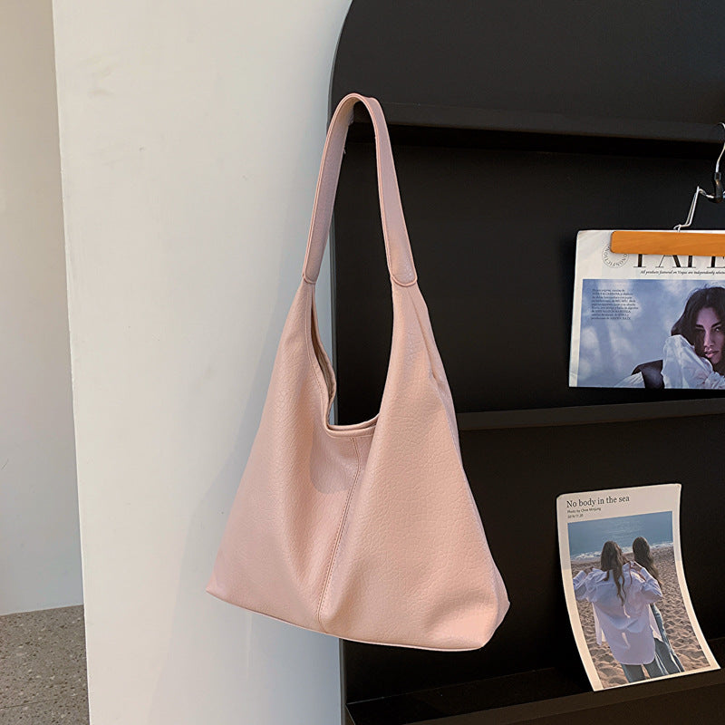 Soft Leather Large Capacity Fashion Style Tote Bags