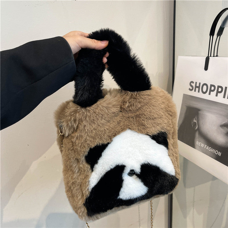 Women's Mini Fur Cute Hand Carrying Korean Crossbody Bags