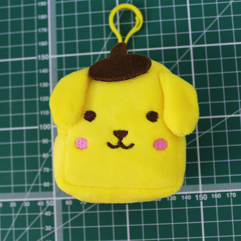 Toy Earphone Storage Big Ears Dog Pom Coin Purses