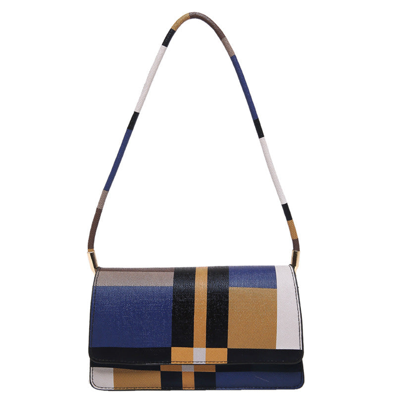 Women's Popular Fashion Color Contrast Underarm Summer Shoulder Bags