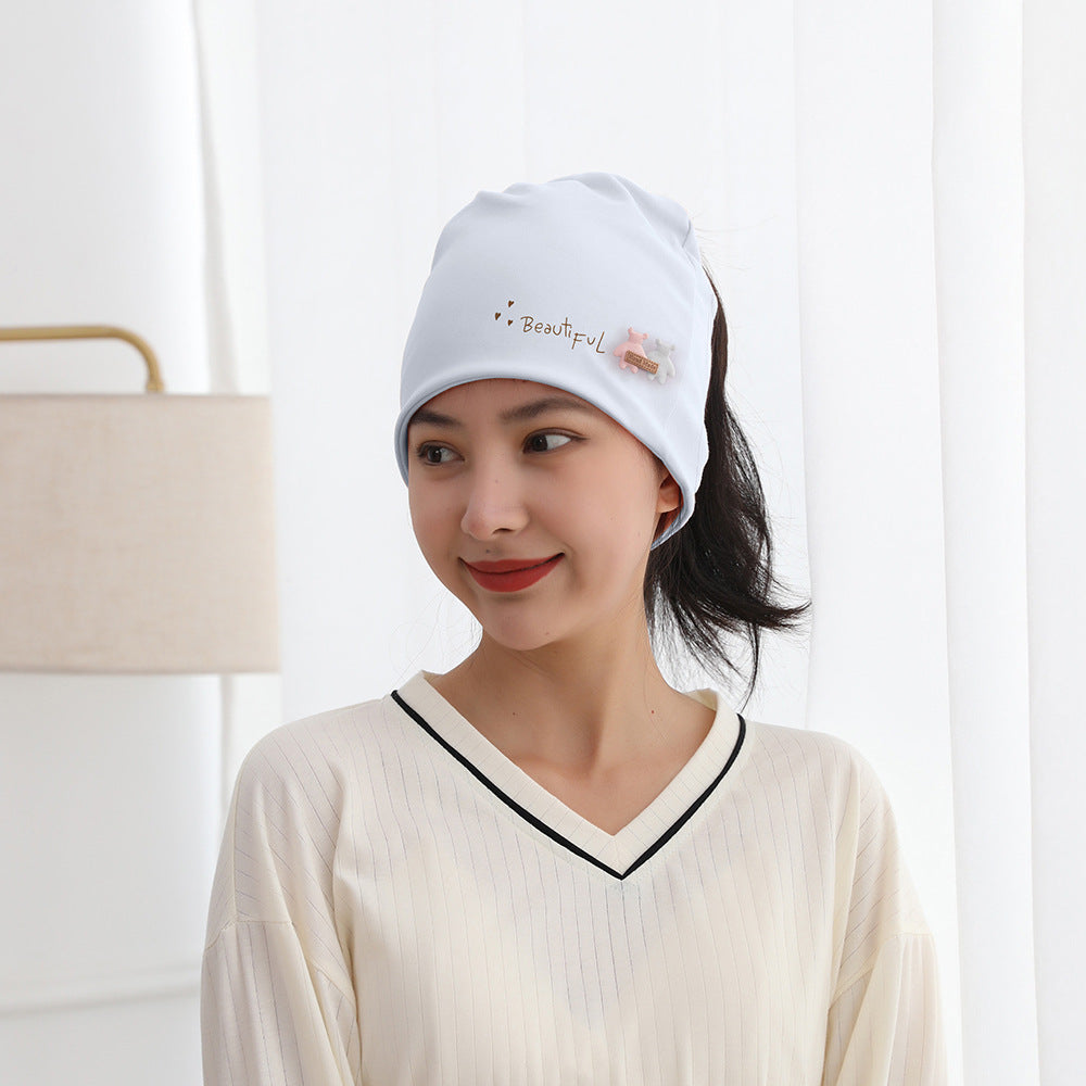 Confinement Cap Printed Hat Headscarf Cotton Bags