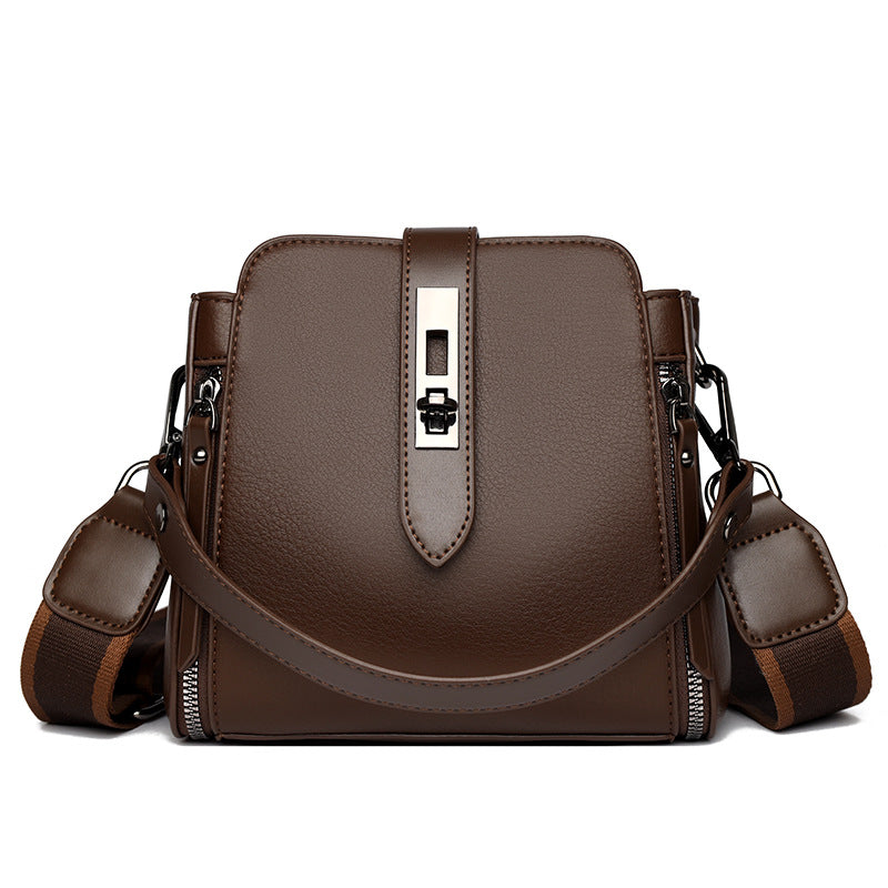Women's Summer Fashion Soft Leather Large Capacity Crossbody Bags
