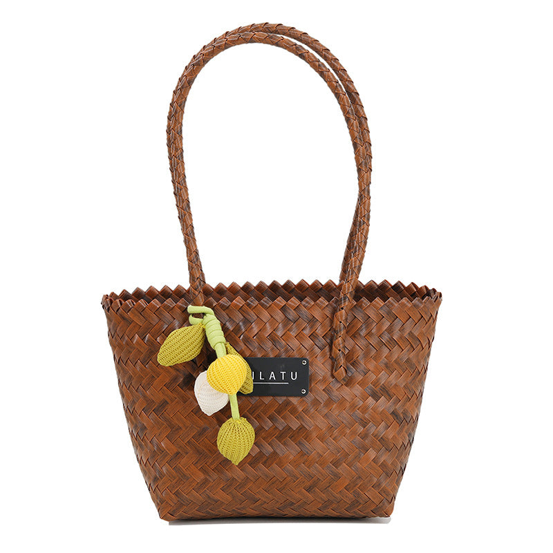Women's Vegetable Basket Hand-woven Summer Large Capacity Handbags