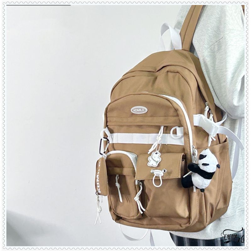 Korean Style Work Clothes Female Large Backpacks
