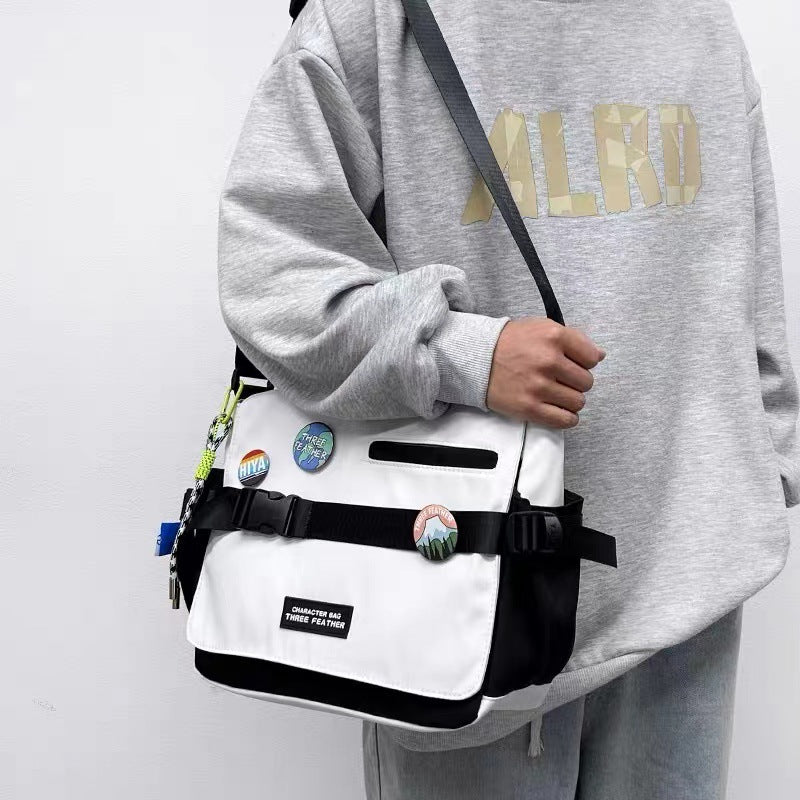 Men's Trendy Large Capacity Style Simple College Men's Messenger Bags