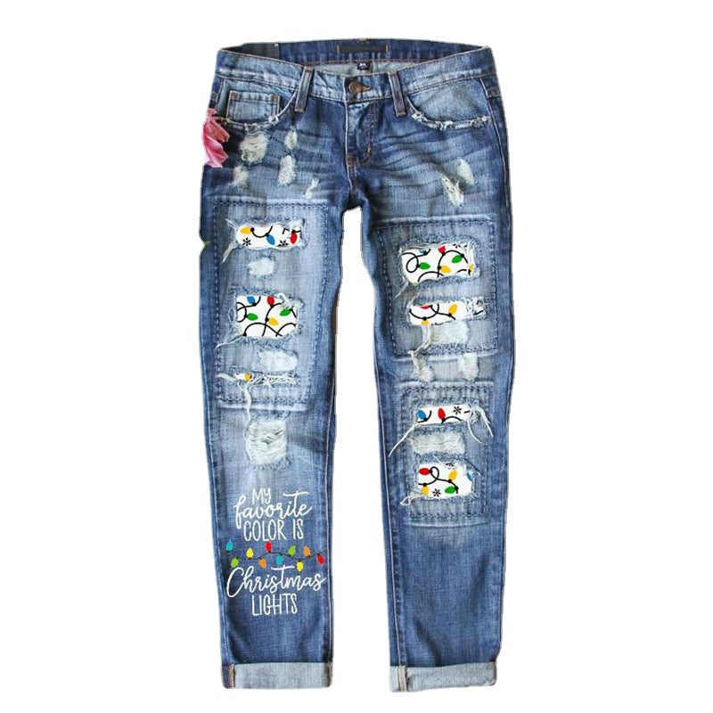 Women's Popular Casual Slimming Wear Denim Jeans