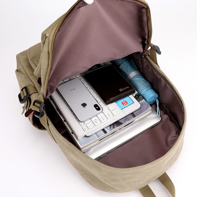 Men's Leisure Traveling Fashion Vintage Canvas Backpacks