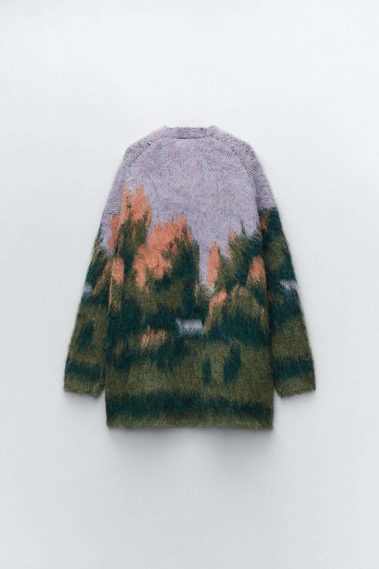 Women's Autumn Long Sleeve Landscape Pattern Knitted Knitwear