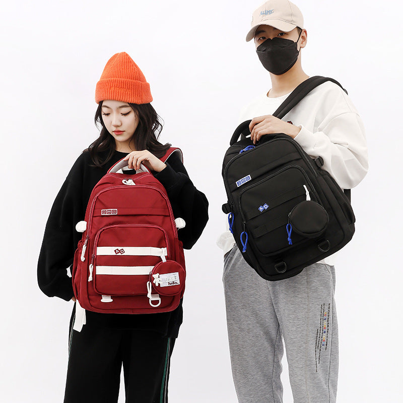 Nylon Boys Artistic Burden Alleviation Large Backpacks