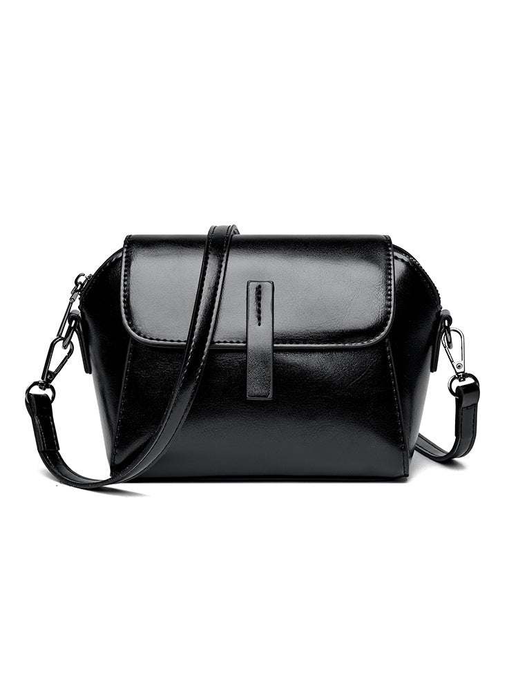 Women's Fashionable Stylish Simple Leather Niche Shoulder Bags