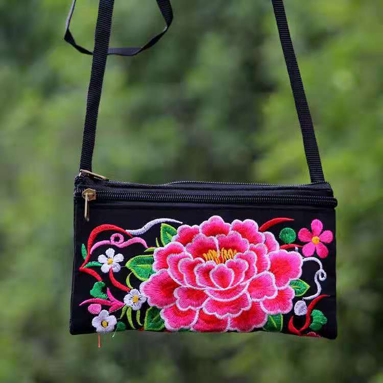 Women's Stall Yunnan National Style Embroidered Double Bags