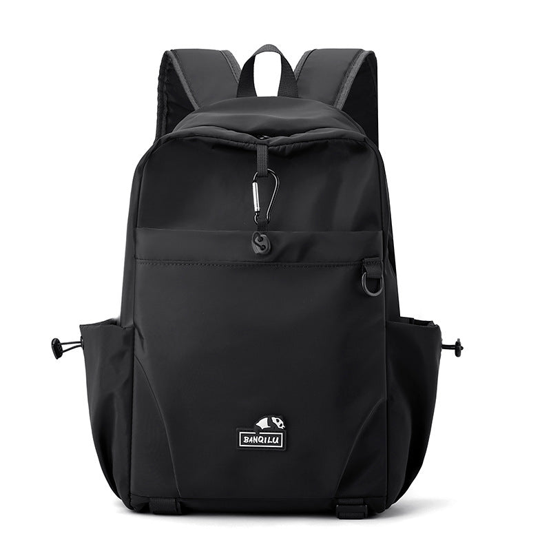 Women's & Men's & Solid Color Frosted Texture Large Backpacks