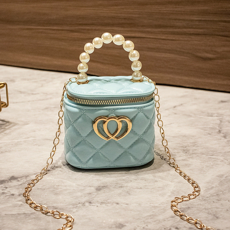 Women's Fashion Mini Rhombus Gel Pairs Of Shoulder Bags