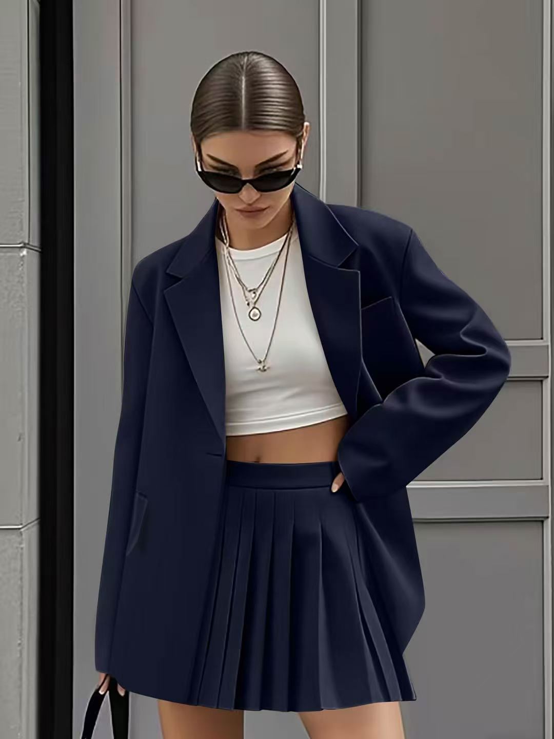 Women's Glamorous Casual Fashion Tailored Pleated Suits