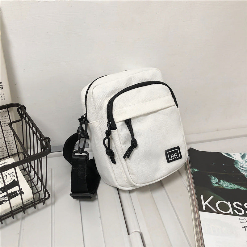 Men's Trendy Simple Versatile Canvas Boys Fashion Men's Messenger Bags