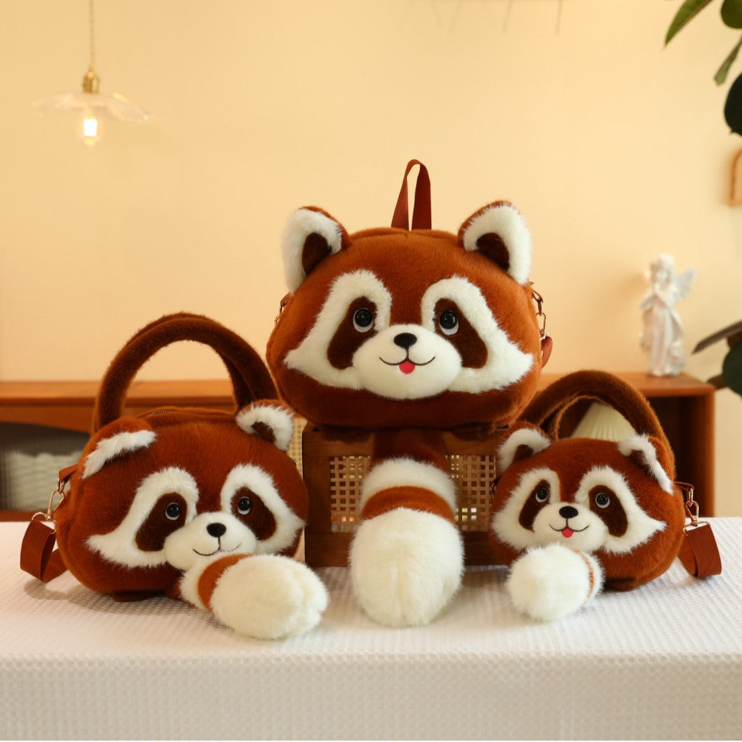 Children's Cute Cartoon Mori Style Coati Doll Female Backpacks