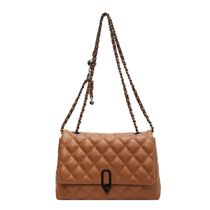 Women's Advanced Texture Fashion Rhombus Chain Niche Crossbody Bags