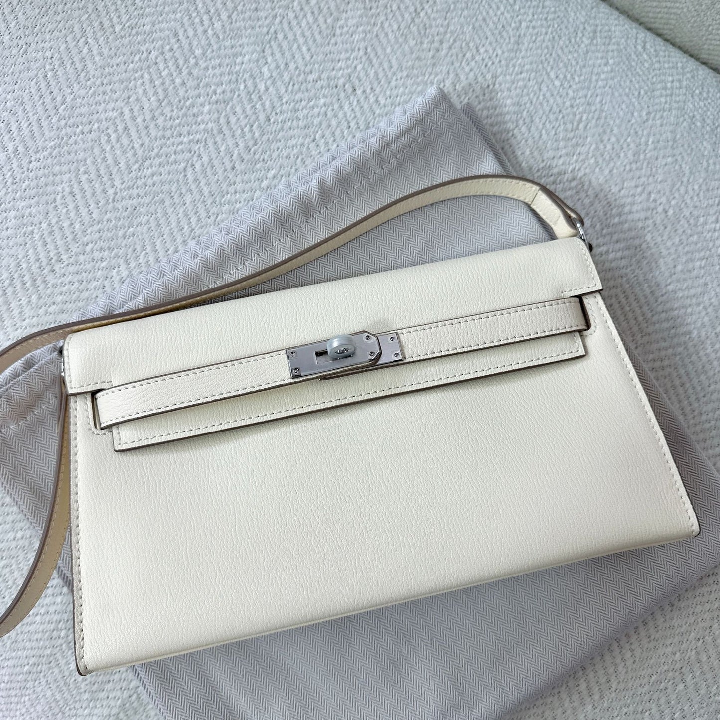 Goat Pattern Callie Underarm High-grade Genuine Leather Bags