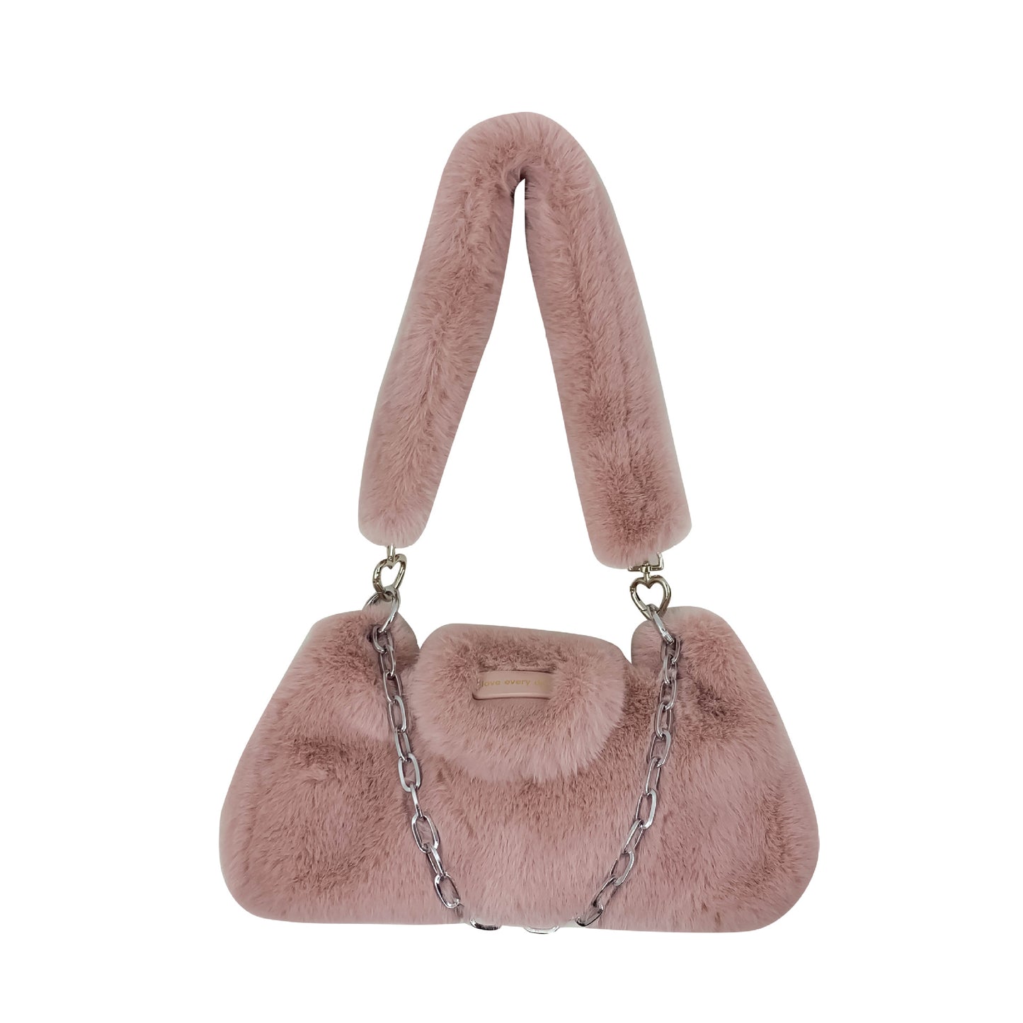 Women's Portable Plush High-grade Korean Style Chain Shoulder Bags