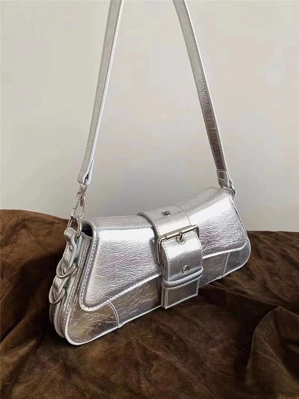 Niche Sweet Cool Hot Fashionable Modern Metal Armpit Bags