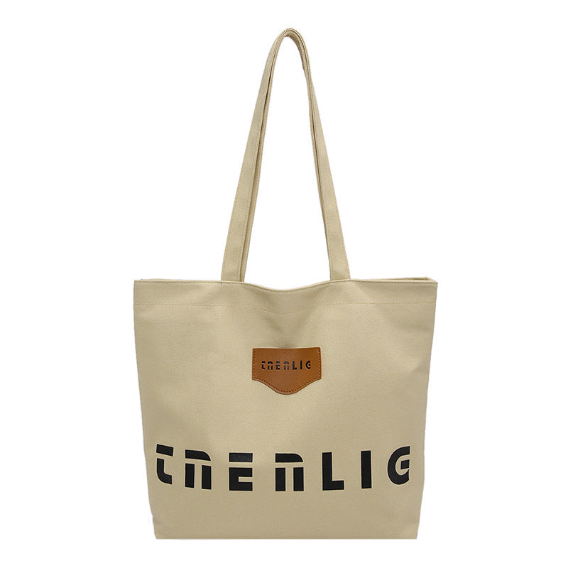 Women's Large Capacity Artistic Canvas College Class Tote Bags