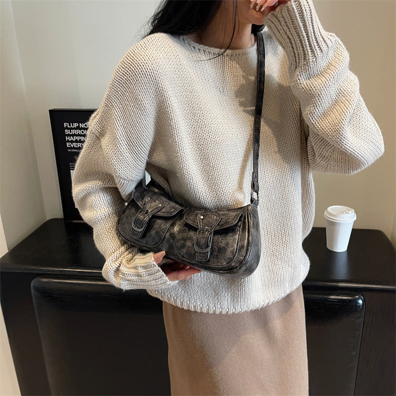 Women's Sweet Cool Motorcycle Minority Fashion Underarm Armpit Bags