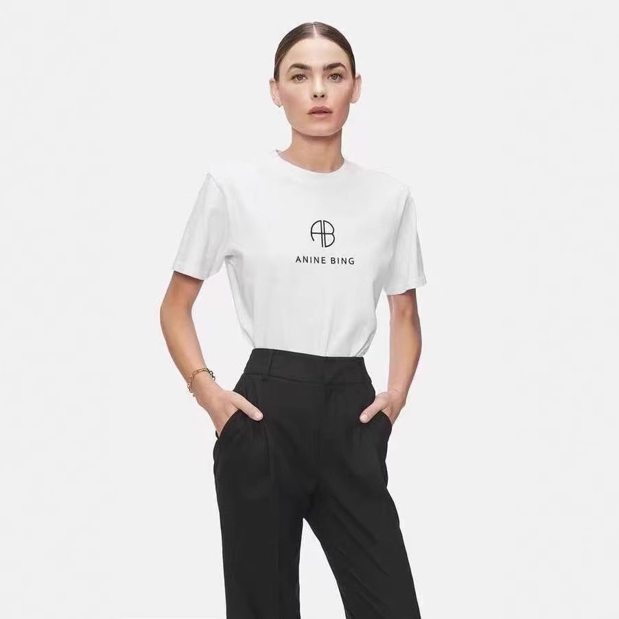 Women's Spring North American Niche Classic Letter Shorts