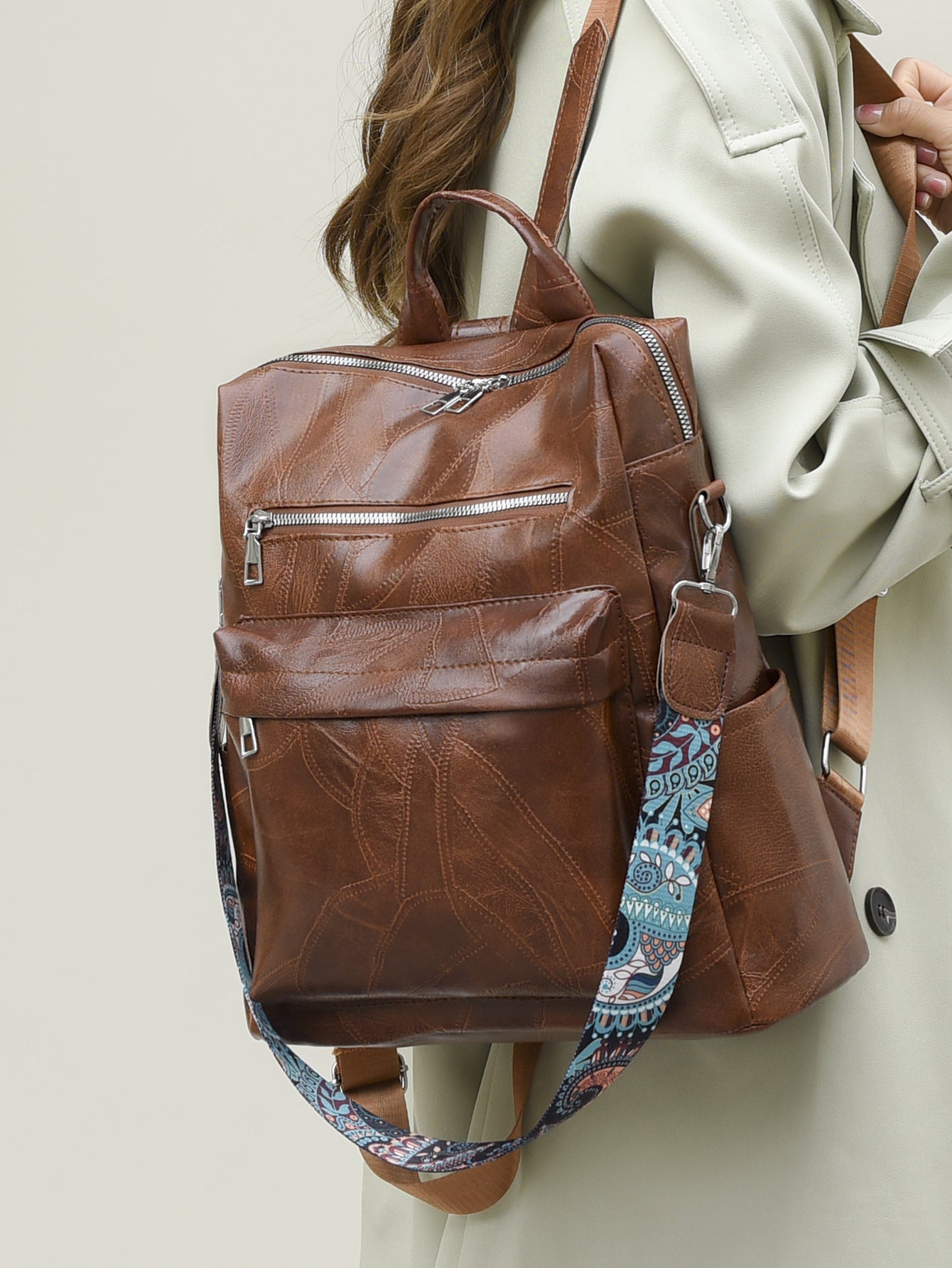 Cool Female Campus Retro British Fashion Backpacks