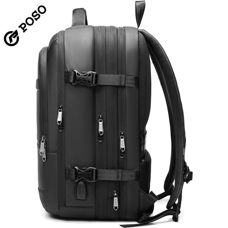 Men's Fashion Large Capacity Scalable Carry-on Dry Backpacks