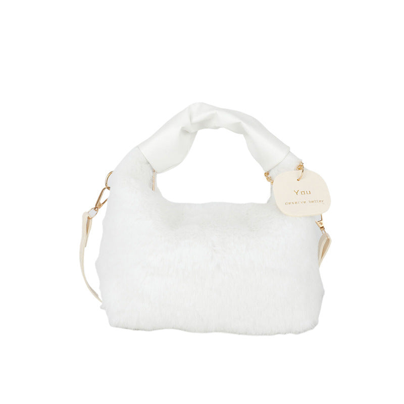 Winter Fur Fashionable High-grade Plush Versatile Crossbody Bags