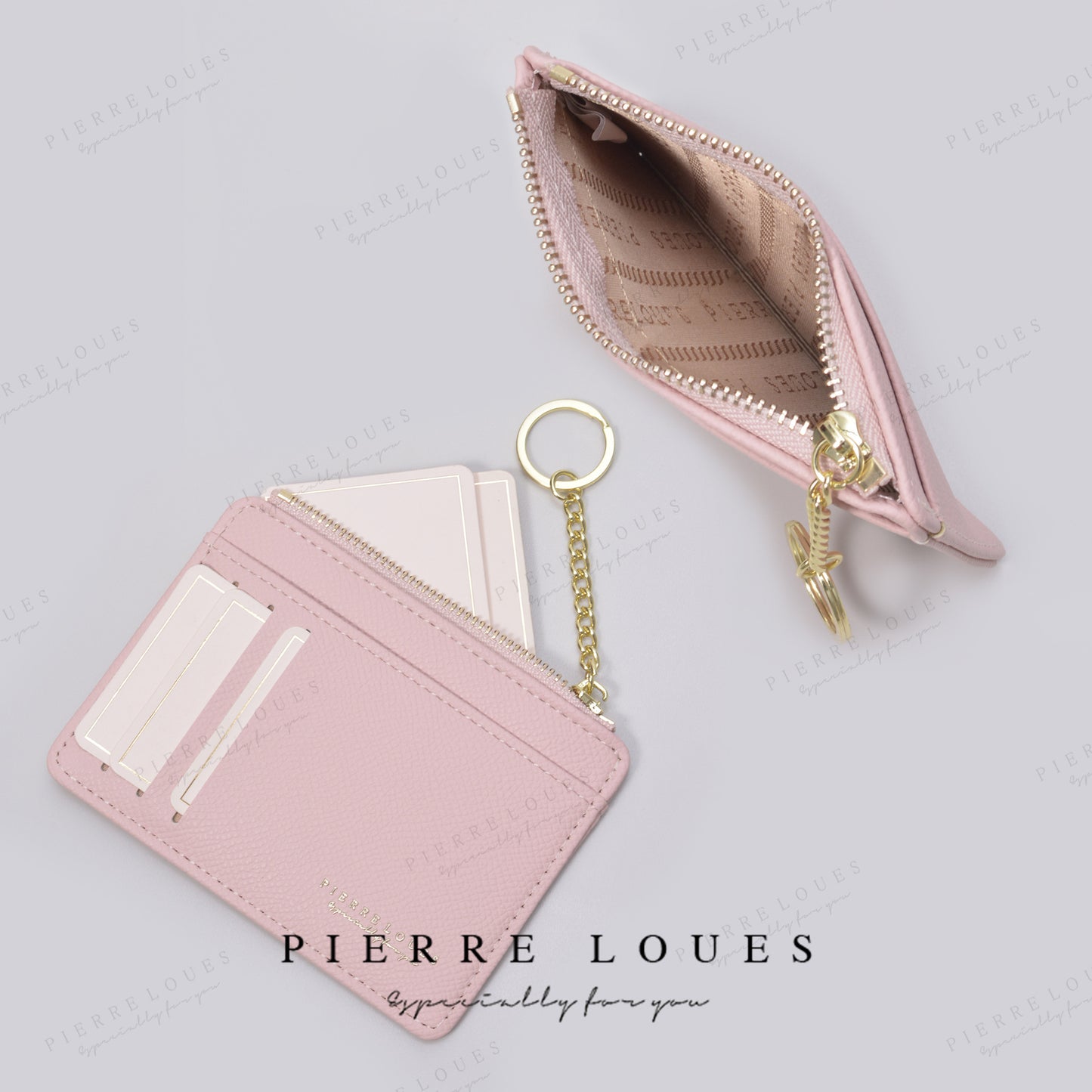 Women's Zipper Korean Mini Multiple Slots Cover Card Holder