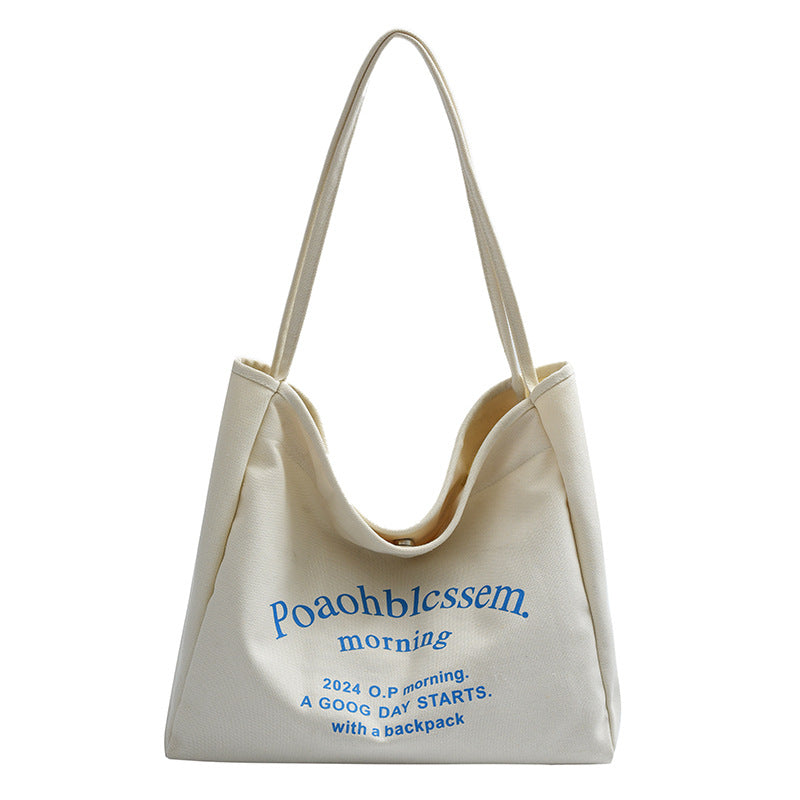 Large Capacity Female Artistic Canvas Class Shoulder Bags