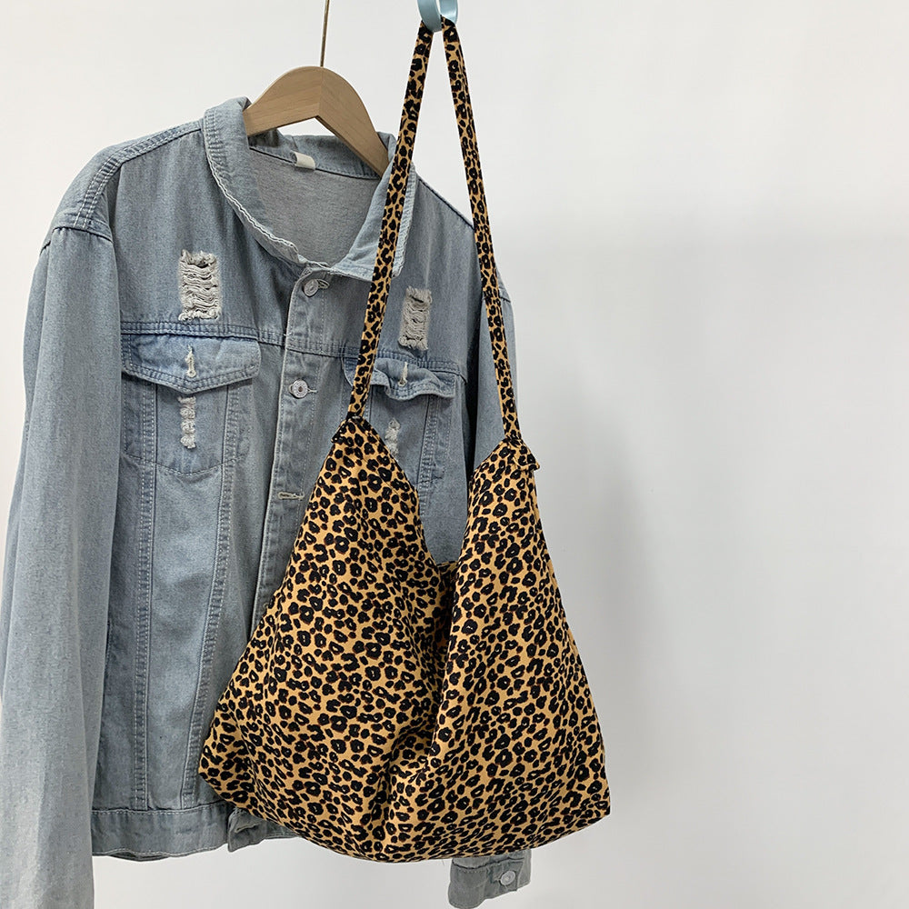 Leopard Print With Large Capacity Zipper Crossbody Bags