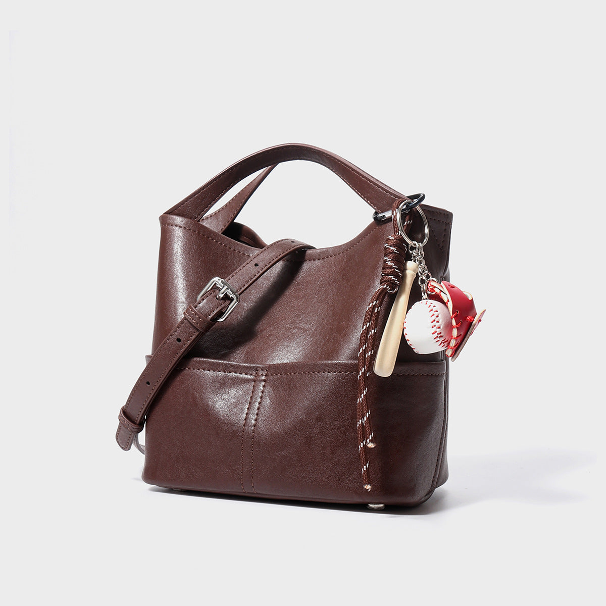 Women's Slouchy Genuine Leather Large Capacity Shoulder Bags